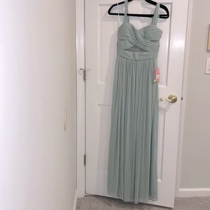 Birdy Grey bridesmaid gown xs sage green never worn NWT